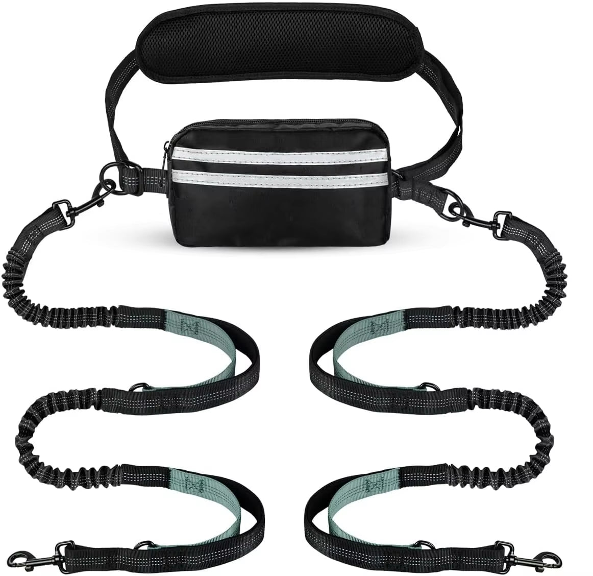 Hands Free Dog Leash with Pouch
